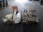 Used Kice Aspirator System, Model 6DT8-4. Approximate 1000 pounds per hour capacity. Includes a 3hp blower, cyclone, and a rotary valve. Serial# 182787, built 2002.