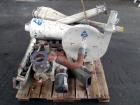 Used Kice Aspirator System, Model 6DT8-4. Approximate 1000 pounds per hour capacity. Includes a 3hp blower, cyclone, and a rotary valve. Serial# 182787, built 2002.