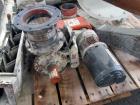 Used Kice Aspirator System, Model 6DT8-4. Approximate 1000 pounds per hour capacity. Includes a 3hp blower, cyclone, and a rotary valve. Serial# 182787, built 2002.