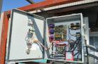 Used Pellertron Kinetic Dedusting System consisting of: (1) Pelletron kinetic deduster, model P10, 301 stainless steel. Rated 1000 pounds an hour ( 500 kg/hr). Primary and secondary air wash decks. T...