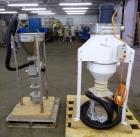Used Pelletron Dedusting System, Model P1, 304 Stainless Steel. Rated up to 150 pounds per hour, bulk density 32-36 pounds per cubic foot. Removes dust particles 1.6 to 500 microns, streamers less th...