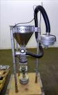 Used Pelletron Dedusting System, Model P1, 304 Stainless Steel. Rated up to 150 pounds per hour, bulk density 32-36 pounds per cubic foot. Removes dust particles 1.6 to 500 microns, streamers less th...