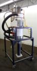 Used Pelletron Gravity Deduster, Model P5 Hoerbiger, Carbon Steel. Capacity range approximately 100-600 pounds per hour. Top mounted blower with 1-1/2 hp, 3450 rpm, 115/230 volt motor. Includes top m...