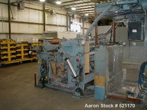 USED: 47" CMF model Mirage 806 6 color central impression printingpress with 47" web width, 45.5" print width, 12"-26" repea...