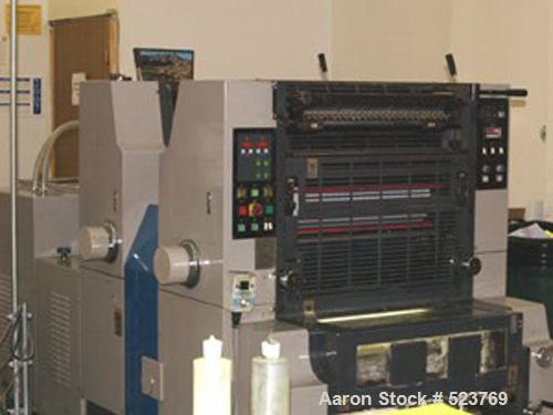 USED: 1996 Ryobi 582-H, 26m impressions printer. With Royce recirculator, Accel hot air dryer and Accel spray powder. Good rubberin towers currently, extra set of cores, RyobiMatic dampeners,continuo...