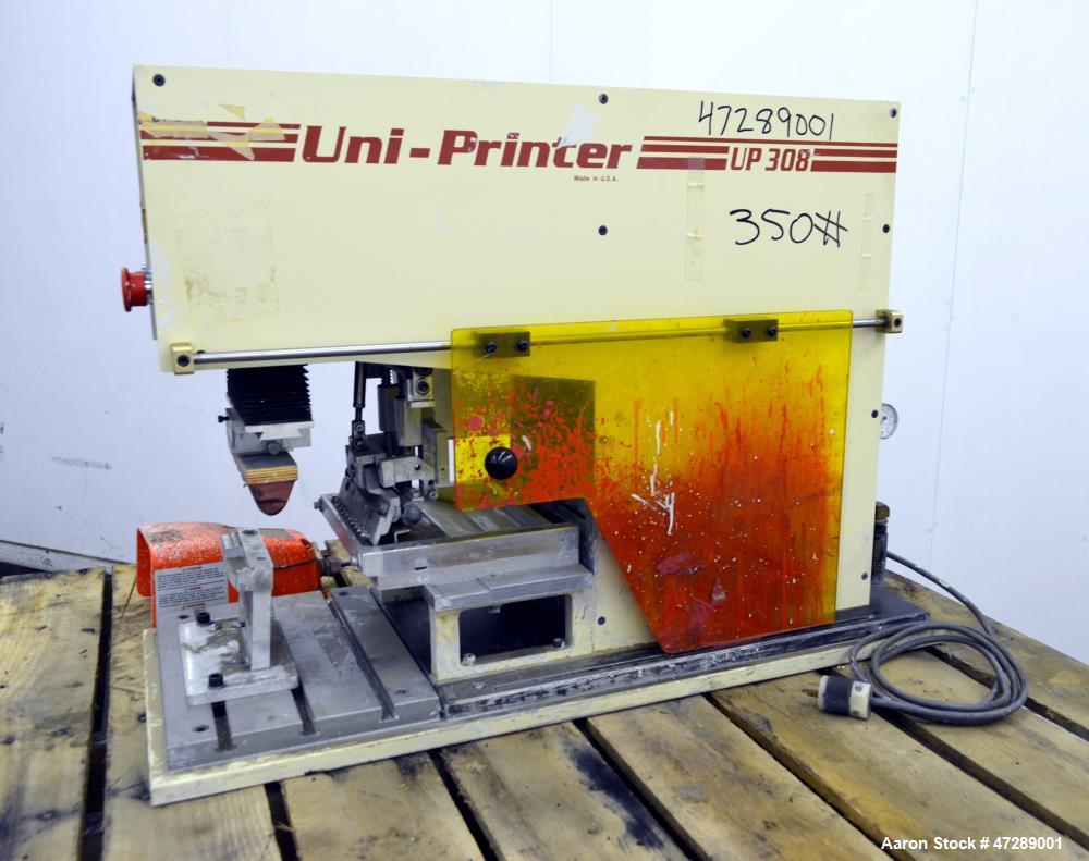 Used United Silicone Uni-Printer Pad Printer, Model UP308.