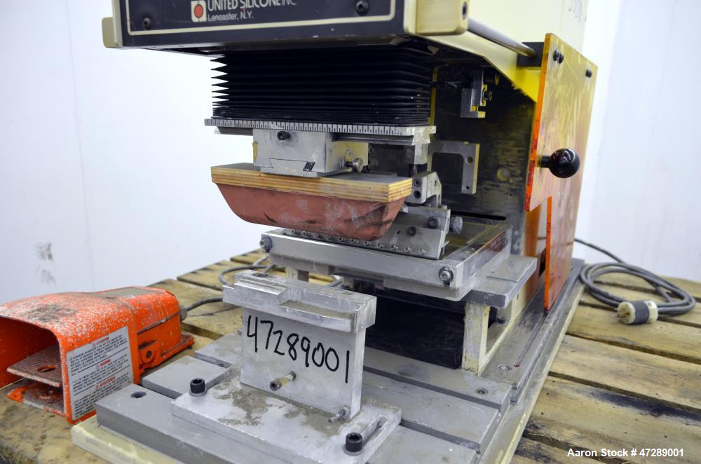 Used United Silicone Uni-Printer Pad Printer, Model UP308.