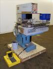 Used Teca-Print Pad Printing Machine, Model TC 500. Maximum print 130mm diameter, print capacity approximate 1300 prints per hour single color, 900 prints per hour multi-color. Maximum pad vertical s...