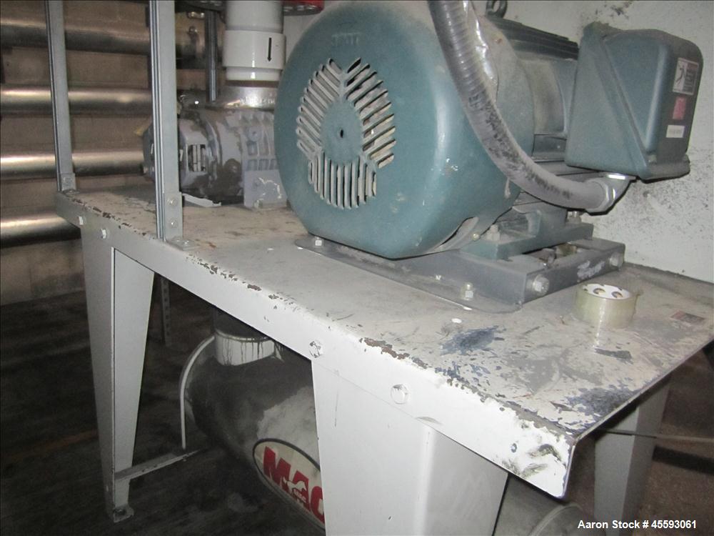 Used Main Silo weight control system consisting of: Hopper, Mettler Toledo model partner plus digital read-out controller, roller top conveyor, KM model system 2020 controller system, Nucon system, b...