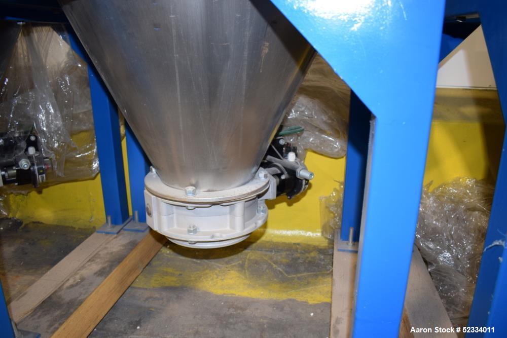 Used Grace-M Plastic Solution Stainless Steel Vacuum Loading Hopper. With mounting frame. Series# 1501001, built 2015.