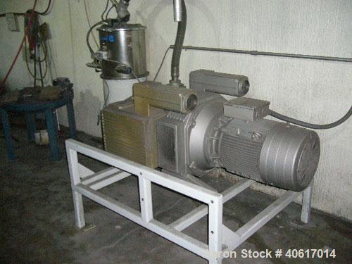 Used Becker Pneumatic Conveyor, model VTLF400. Driven by a 17 hp (13.2 kw), 3/60 motor. Includes an inline filter. Built 2002.