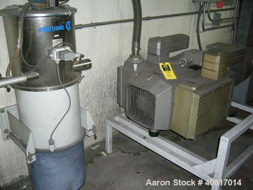 Used Becker Pneumatic Conveyor, model VTLF400. Driven by a 17 hp (13.2 kw), 3/60 motor. Includes an inline filter. Built 2002.