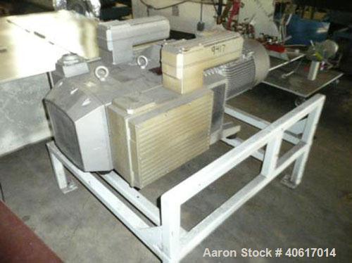 Used Becker Pneumatic Conveyor, model VTLF400. Driven by a 17 hp (13.2 kw), 3/60 motor. Includes an inline filter. Built 2002.