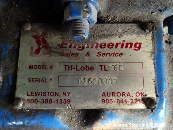Used Blower Engineering Rotary Lobe Blower, Model Tri Lobe TL6