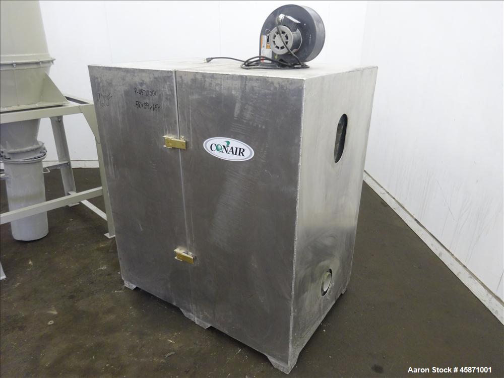 Used Conair Vacuum Loading System Consisting Of: (1) Gardner Denver 5MQ Positive Displacement Blower, Model GAEMJPA0178, Serial#S188820. Approximate 521 CFM at 2850 rpm at 7 PSIG. Driven by a 7.5hp, ...