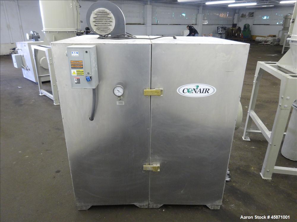 Used Conair Vacuum Loading System Consisting Of: (1) Gardner Denver 5MQ Positive Displacement Blower, Model GAEMJPA0178, Serial#S188820. Approximate 521 CFM at 2850 rpm at 7 PSIG. Driven by a 7.5hp, ...
