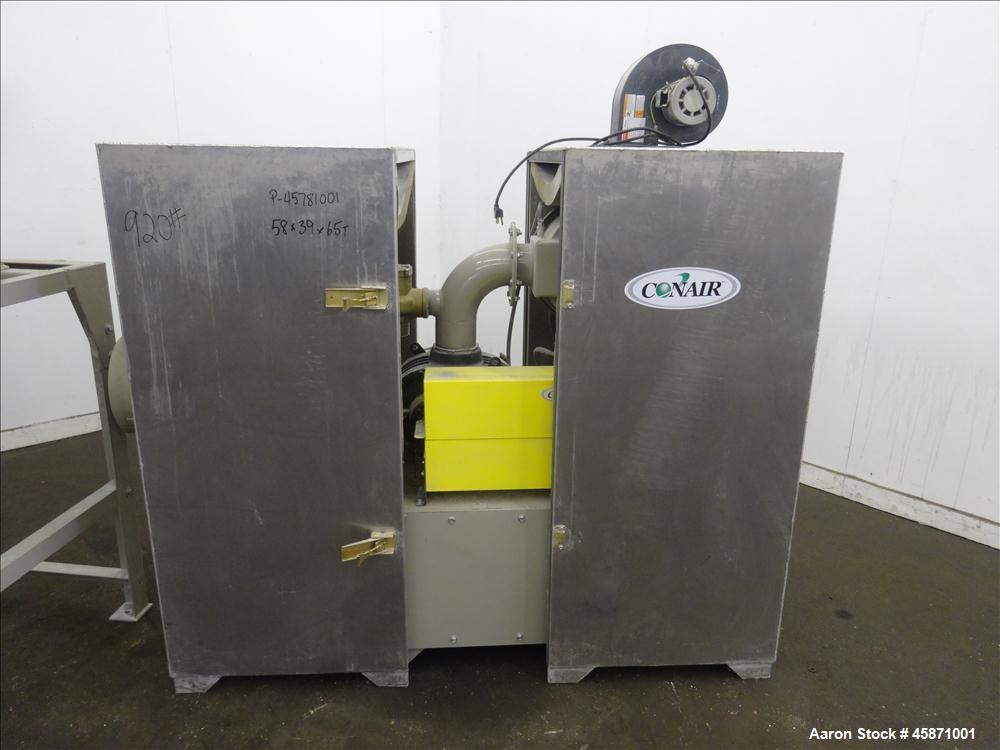 Used Conair Vacuum Loading System Consisting Of: (1) Gardner Denver 5MQ Positive Displacement Blower, Model GAEMJPA0178, Serial#S188820. Approximate 521 CFM at 2850 rpm at 7 PSIG. Driven by a 7.5hp, ...