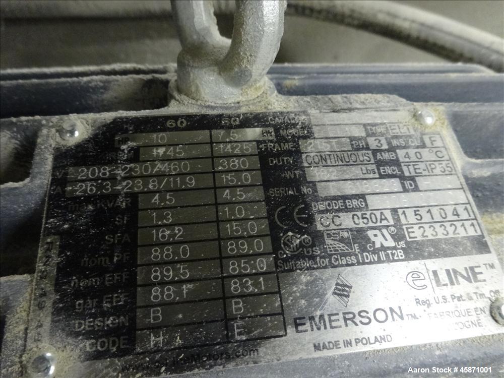Used Conair Vacuum Loading System Consisting Of: (1) Gardner Denver 5MQ Positive Displacement Blower, Model GAEMJPA0178, Serial#S188820. Approximate 521 CFM at 2850 rpm at 7 PSIG. Driven by a 7.5hp, ...