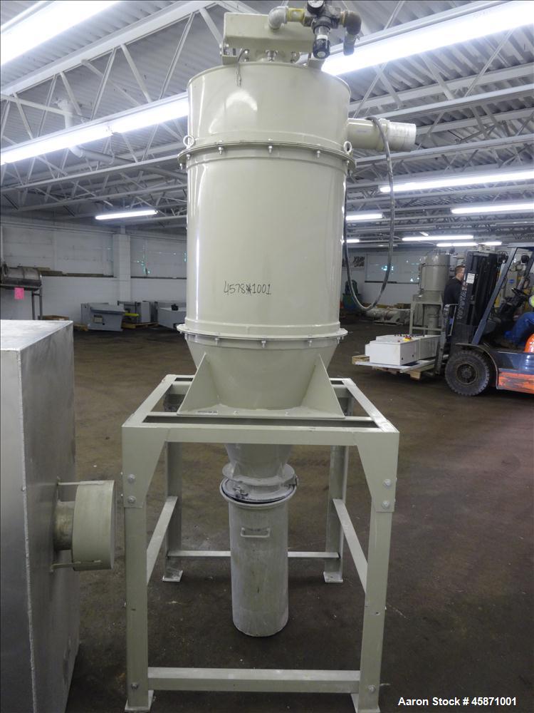 Used Conair Vacuum Loading System Consisting Of: (1) Gardner Denver 5MQ Positive Displacement Blower, Model GAEMJPA0178, Serial#S188820. Approximate 521 CFM at 2850 rpm at 7 PSIG. Driven by a 7.5hp, ...