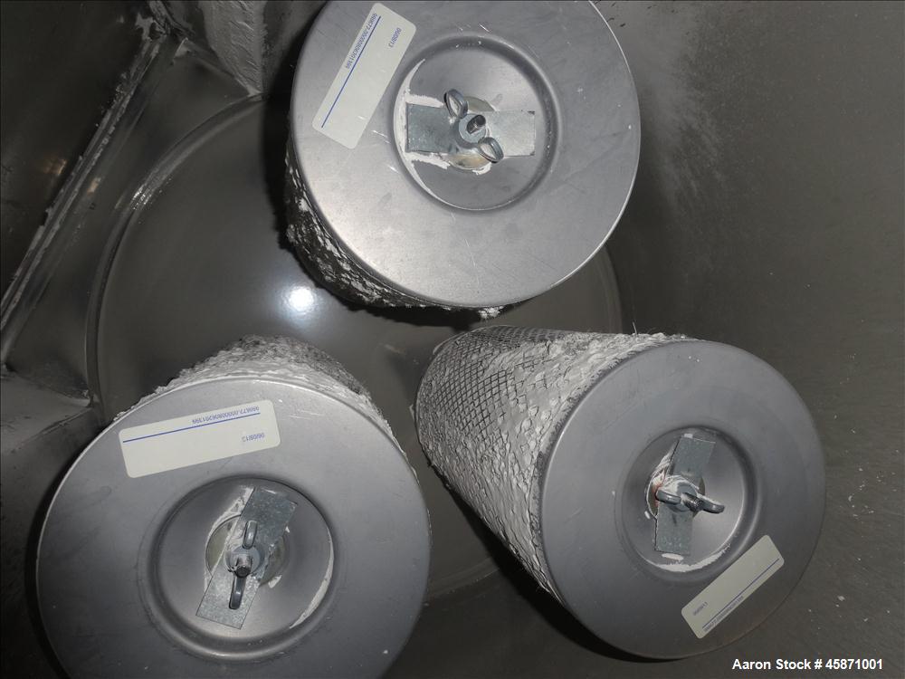 Used Conair Vacuum Loading System Consisting Of: (1) Gardner Denver 5MQ Positive Displacement Blower, Model GAEMJPA0178, Serial#S188820. Approximate 521 CFM at 2850 rpm at 7 PSIG. Driven by a 7.5hp, ...