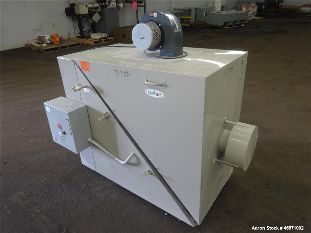 Used Conair Vacuum Loading System Consisting Of: (1) Roots Rotary Lobe Positive Displacement Blower, Model 45JRB, Serial#1301963840. Approximate 197 CFM at 3600 RPM. Driven by a 7.5hp, 3/60/230/460 v...