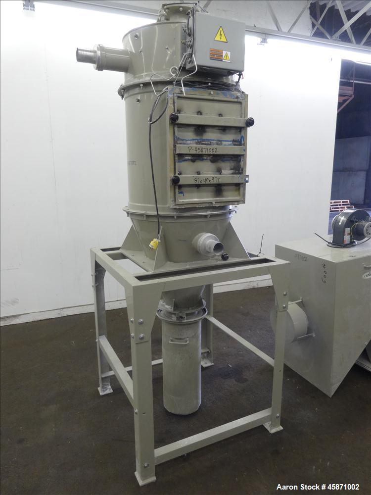 Used Conair Vacuum Loading System Consisting Of: (1) Roots Rotary Lobe Positive Displacement Blower, Model 45JRB, Serial#1301963840. Approximate 197 CFM at 3600 RPM. Driven by a 7.5hp, 3/60/230/460 v...
