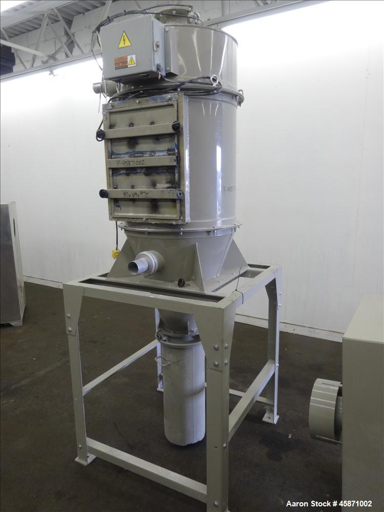 Used Conair Vacuum Loading System Consisting Of: (1) Roots Rotary Lobe Positive Displacement Blower, Model 45JRB, Serial#1301963840. Approximate 197 CFM at 3600 RPM. Driven by a 7.5hp, 3/60/230/460 v...