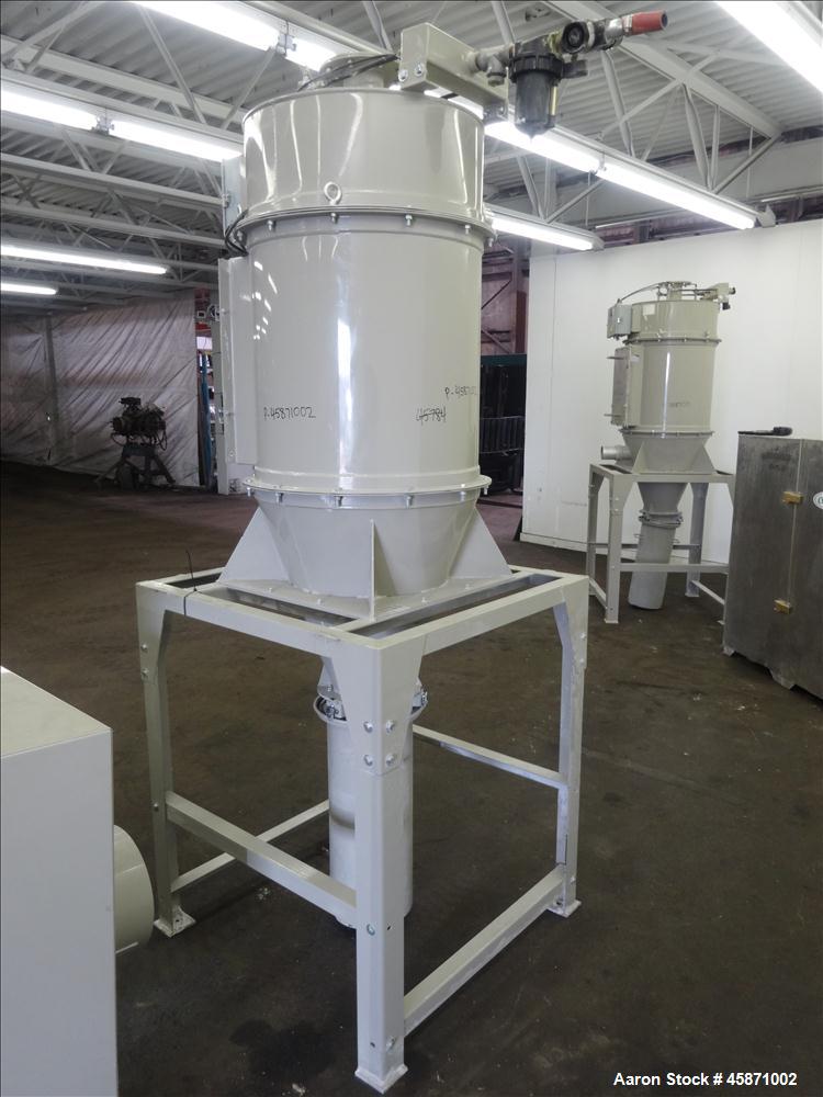 Used Conair Vacuum Loading System Consisting Of: (1) Roots Rotary Lobe Positive Displacement Blower, Model 45JRB, Serial#1301963840. Approximate 197 CFM at 3600 RPM. Driven by a 7.5hp, 3/60/230/460 v...