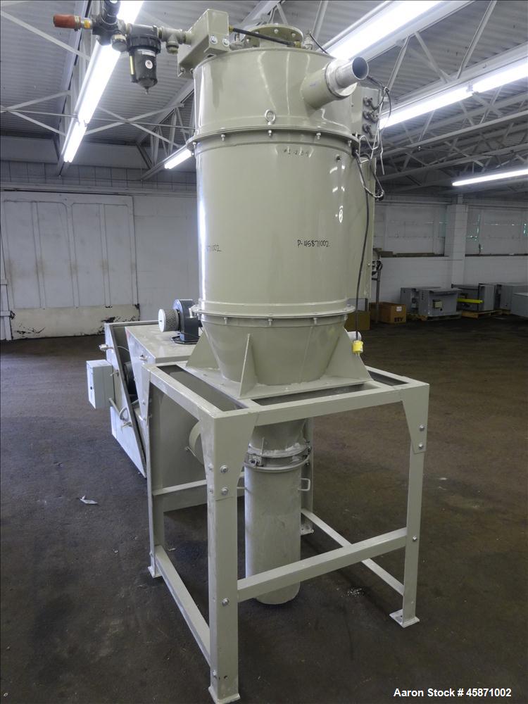 Used Conair Vacuum Loading System Consisting Of: (1) Roots Rotary Lobe Positive Displacement Blower, Model 45JRB, Serial#1301963840. Approximate 197 CFM at 3600 RPM. Driven by a 7.5hp, 3/60/230/460 v...