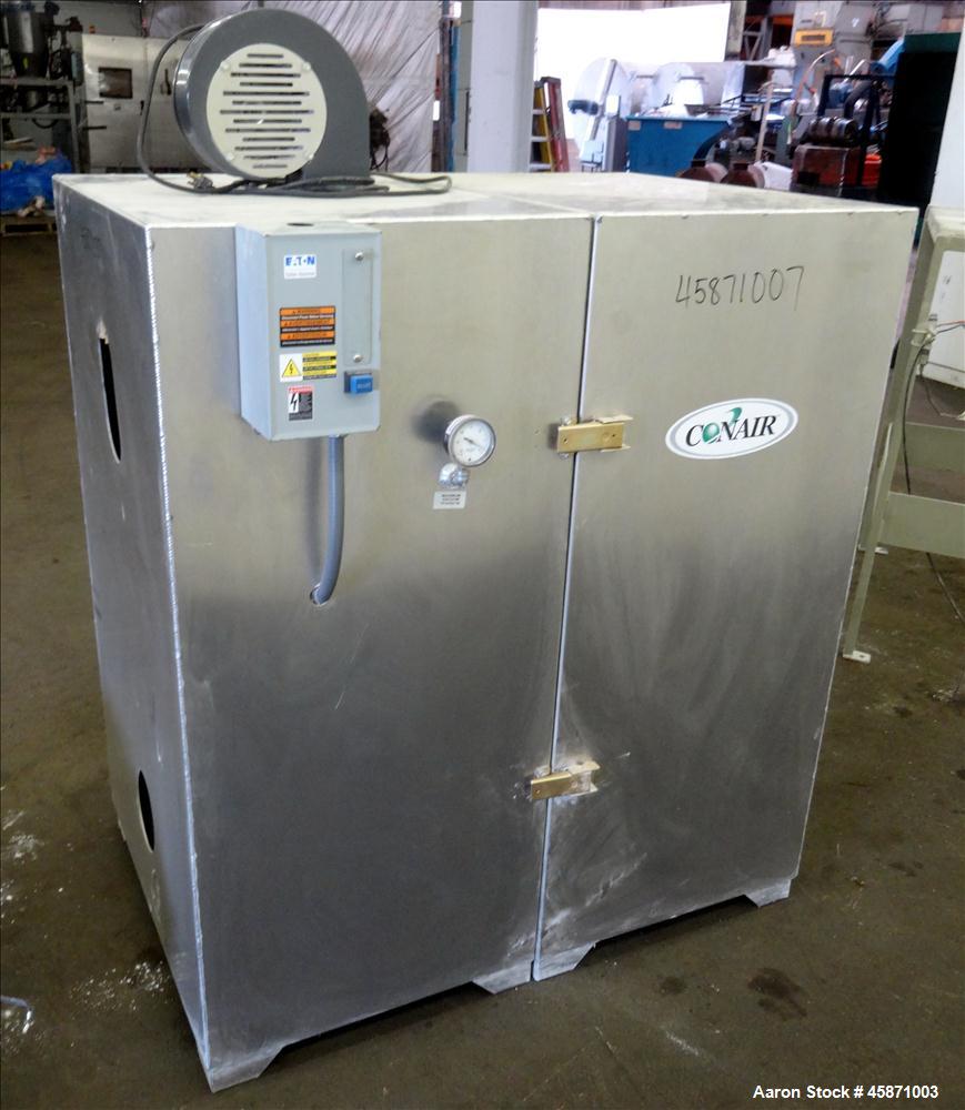 Used Conair Vacuum Loading System Consisting Of: (1) Gardner Denver 5MQ Positive Displacement Blower, Model GAEMJPA0178, Serial# S188816. Approximate 521 CFM at 2850 rpm at 7 PSIG.  Driven by a 10hp,...