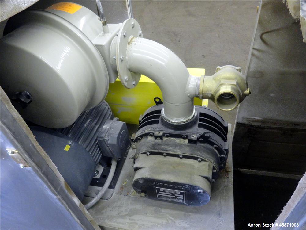Used Conair Vacuum Loading System Consisting Of: (1) Gardner Denver 5MQ Positive Displacement Blower, Model GAEMJPA0178, Serial# S188816. Approximate 521 CFM at 2850 rpm at 7 PSIG.  Driven by a 10hp,...
