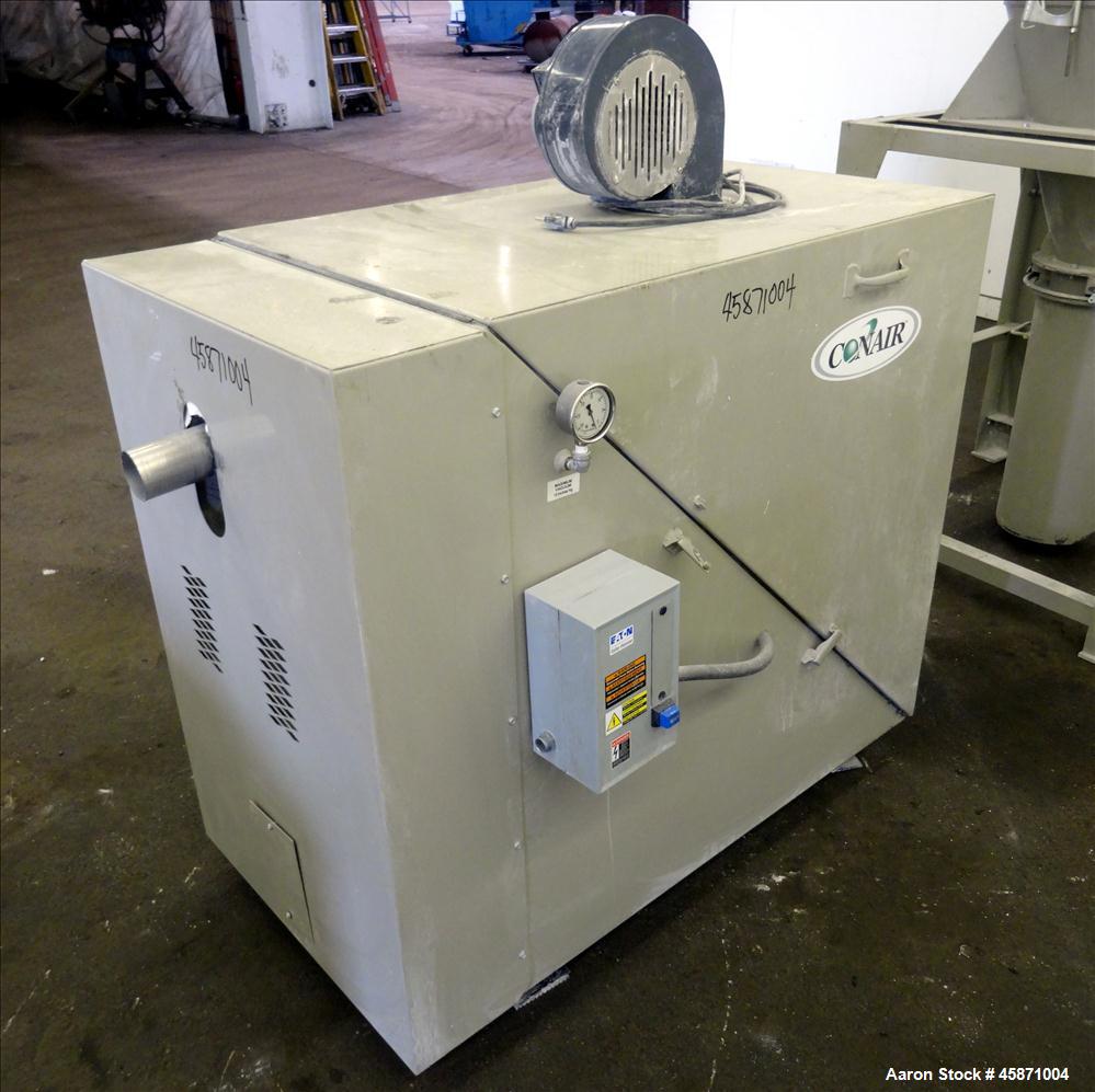 Used Conair Vacuum Loading System Consisting Of: (1) Gardner Denver 4MQ Positive Displacement Blower, Model GACMJNA0178, Serial#S161935. Approximate 359 CFM at 3600 rpm at 7 PSIG.  Driven by a 7.5hp,...