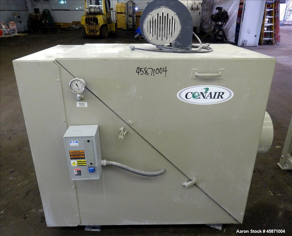 Used Conair Vacuum Loading System Consisting Of: (1) Gardner Denver 4MQ Positive Displacement Blower, Model GACMJNA0178, Serial#S161935. Approximate 359 CFM at 3600 rpm at 7 PSIG.  Driven by a 7.5hp,...