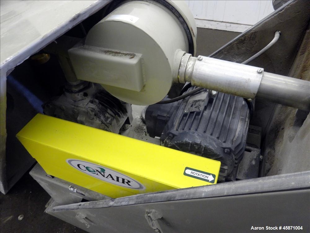 Used Conair Vacuum Loading System Consisting Of: (1) Gardner Denver 4MQ Positive Displacement Blower, Model GACMJNA0178, Serial#S161935. Approximate 359 CFM at 3600 rpm at 7 PSIG.  Driven by a 7.5hp,...