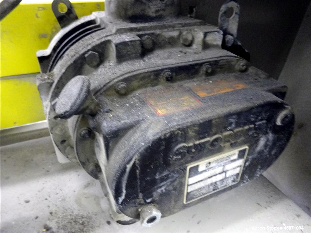Used Conair Vacuum Loading System Consisting Of: (1) Gardner Denver 4MQ Positive Displacement Blower, Model GACMJNA0178, Serial#S161935. Approximate 359 CFM at 3600 rpm at 7 PSIG.  Driven by a 7.5hp,...