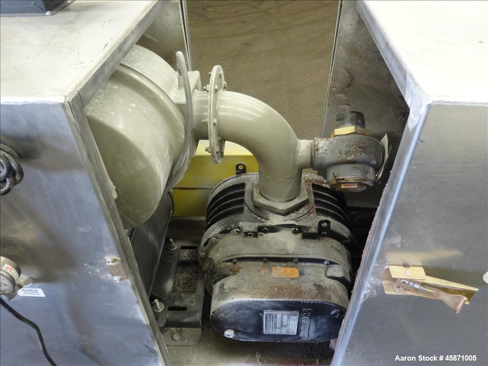 Used Conair Vacuum Loading System Consisting Of: (1) Gardner Denver 6MQ Positive Displacement Blower, Model GAFMDPA0177, Serial# S192621. Approximate 794 CFM at 2350 rpm at 7 PSIG.  Driven by a 10hp,...