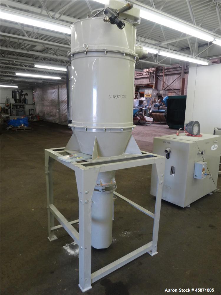 Used Conair Vacuum Loading System Consisting Of: (1) Gardner Denver 6MQ Positive Displacement Blower, Model GAFMDPA0177, Serial# S192621. Approximate 794 CFM at 2350 rpm at 7 PSIG.  Driven by a 10hp,...