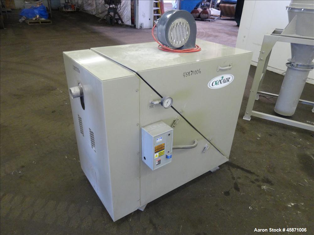 Used Conair Vacuum Loading System Consisting Of: (1) Gardner Denver 4MQ Positive Displacement Blower, Model GACMJPA018, Serial# S161928. Approximate 359 CFM at 3600 rpm at 7 PSIG.  Driven by a 10hp, ...
