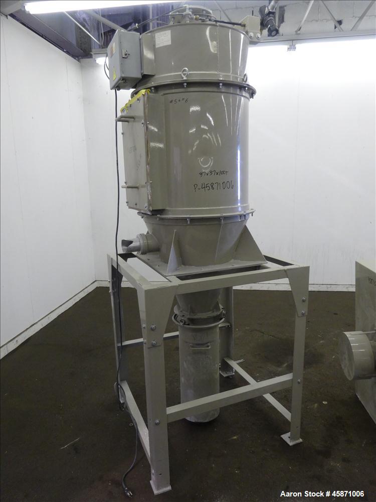 Used Conair Vacuum Loading System Consisting Of: (1) Gardner Denver 4MQ Positive Displacement Blower, Model GACMJPA018, Serial# S161928. Approximate 359 CFM at 3600 rpm at 7 PSIG.  Driven by a 10hp, ...