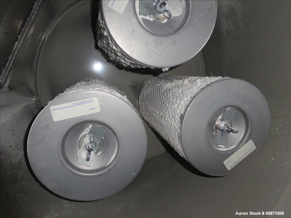 Used Conair Vacuum Loading System Consisting Of: (1) Gardner Denver 4MQ Positive Displacement Blower, Model GACMJPA018, Serial# S161928. Approximate 359 CFM at 3600 rpm at 7 PSIG.  Driven by a 10hp, ...