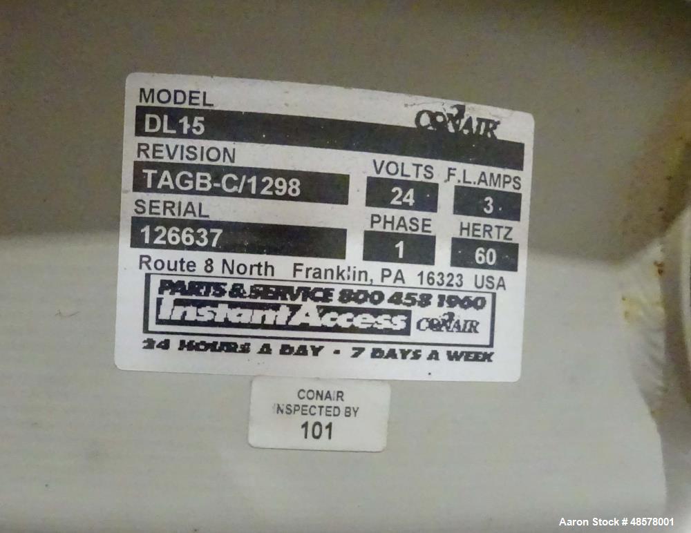 Used Conair 2-Compartment Weigh Scale Gravimetric Blender, Model WSB-421.