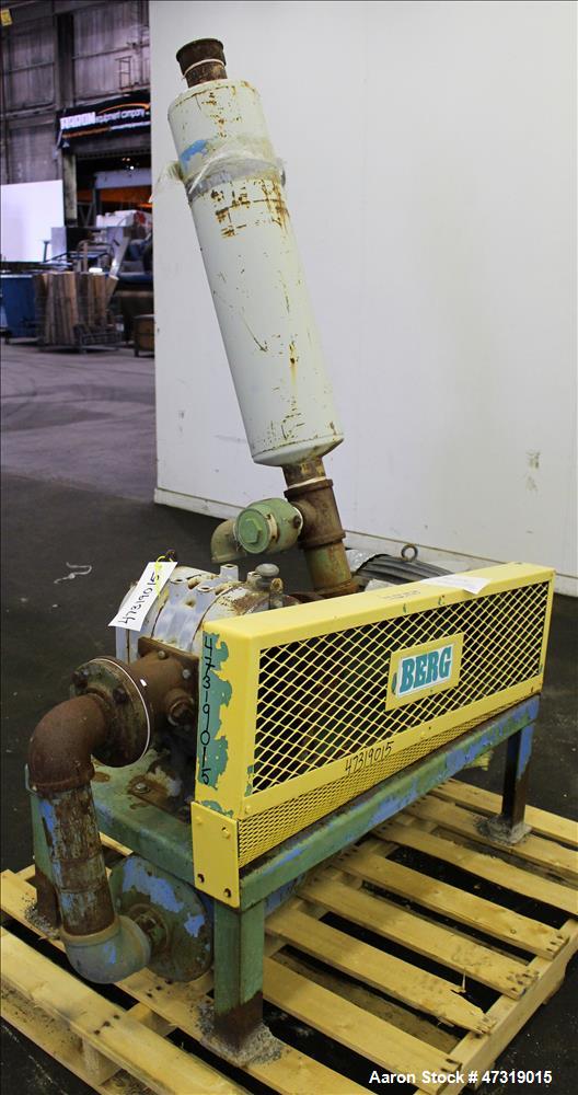 Used Duroflow/Gardner Dever Vacuum Loading System. Consisting of (1) Duroflow positive displacement blower, model 4504VT, 403 CFM, serial# 298070. Driven by a 10hp, 3/60/550 Volt, 3495 rpm motor. (1)...
