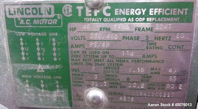 Used Foremost Machine Builders Vacuum Conveying Push & Pull System, Model P-30-45