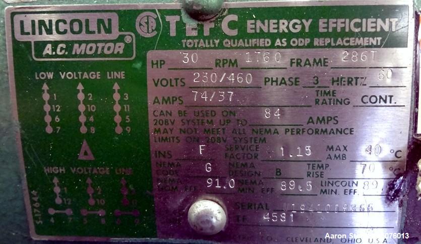 Used Foremost Machine Builders Vacuum Conveying Push & Pull System, Model P-30-45