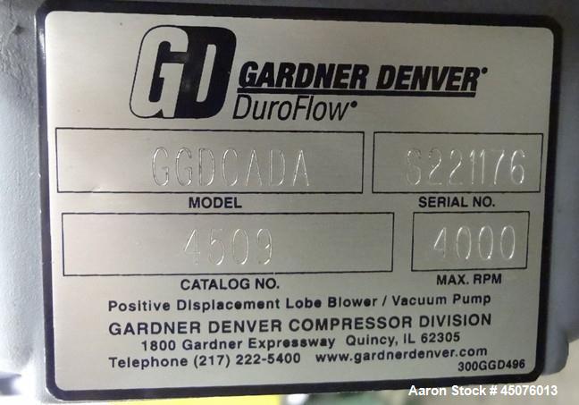 Used Foremost Machine Builders Vacuum Conveying Push & Pull System, Model P-30-45