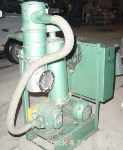 USED: Foremost vacuum conveying system, model VFM-05-21. Consisting of: (1) Sutorbilt vertical rotary positive displacement blower, model3MV-F. Max approximate 76 cfm at 1760 rpm, 2" NPT inlet/outlet...