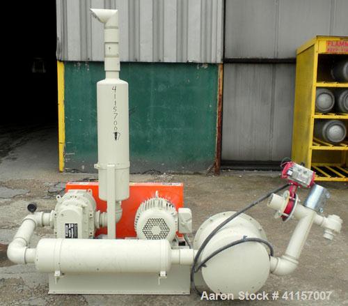 Used Adaptive Engineering and Fabrication Vacuum Loading System consisting of: (1) Sutorbilt Legend Series medium pressure vertical rotary positive displacement blower, model GAEMDPA, size 5MP. Appro...