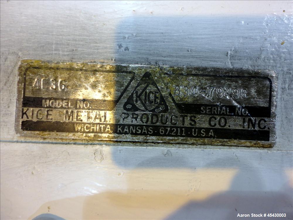Used Carbon Steel Kice Multi Aspirator, Model 4E36