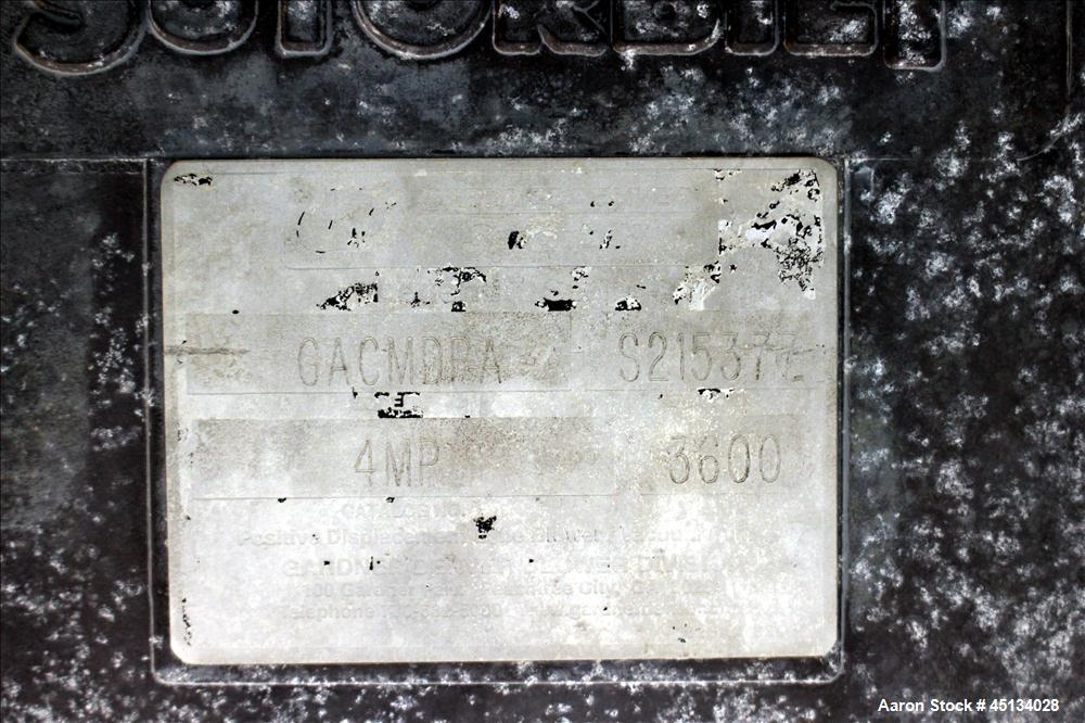 Used MAC Equipment Vacuum Loading System Consisting Of: (1) Sutorbilt Legend Series Medium Pressure Horizontal Rotary Positive Displacement Blower, odel GACMDPA, catalog# 4MP, serial# S215377. Approx...