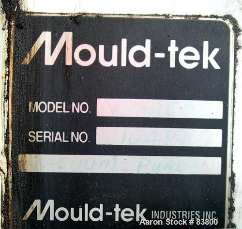 USED: Mould Tek Vacuum Conveying System, model VP1500, carbon steel, consisting of (1) Sutorbilt rotary positive displacement blower, model 5MP. Approximate capacity 292 cfm at 12.3 BHP at 7 psi. .21...